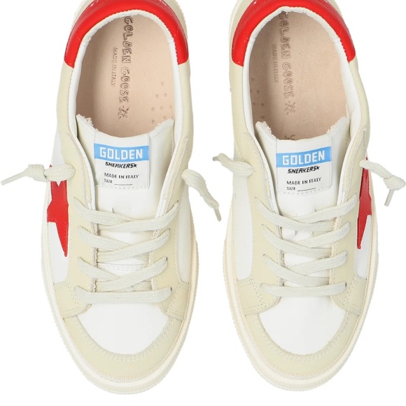 GOLDEN GOOSE MAY Red/White Sneakers BRAND NEW - Picture 7 of 12